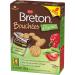 Breton Veggie Bites Snack Pack Crackers - Light Crispy and Bite-sized Snack Crackers made with 9g of Whole Grains and Real Vegetables 132g (6 Packs) - Buy Online on GoSupps.com