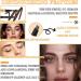 3PCS Eyebrow Pencil Waterproof Eyebrow Pen Smudge Proof Long Lasting Dual-Sided Brow Pen Pencil with Brow Brush - Dark Curry - Buy Online on GoSupps.com