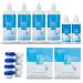 Eyeam Contact Lenses Fluidy Travel Set - 4x360ml + 2x100ml Free | All-in-One Cleaning Solution for Soft Contact Lenses - Buy Online on GoSupps.com