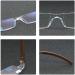 Shop Kokobin Frameless Reading Glasses - Anti Blue Light +1.5 Dioptries | 3 Pack Visual Aid for Men & Women - Buy Online on GoSupps.com