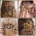 Noverlife 2PCS French Triple Ringed Hair Slider Pin Set - Non Slip Tortoise Shell Barrettes with Stick - Cellulose Acetate Ponytail Accessories - Buy Online on GoSupps.com