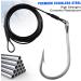 Stainless Steel Shark Rig with Tuna Hooks | Deep Sea Fishing Leader Rig 10/0 - 2 Packs - Buy Online on GoSupps.com