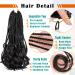 LIYATE French Curl Crochet Braids 12 Inch 7 Packs Black - Goddess Box Braids Crochet Hair for Women with Curly Ends - Pre Looped French Curl Braiding Hair Extensions - Buy Online on GoSupps.com