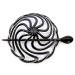 Camila Paris CP2867 French Hair Bun Clip Maker Cover Cap Holder, Black, Round Dome Bun Hair Clip for Women Hair Updo, Styling Hair Bun Accessories for Women, No Slip and Durable, Made in France Swirl Black