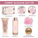 Luxurious Bath and Body Gift Basket for Women - Cherry Blossom Spa Set with Body Lotion Shower Gel Bath Bomb & More - Buy Online on GoSupps.com