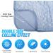 Blue Checkered Cooling Throw Blanket - 50 x 60 Double Sided Cooling Technology - Buy Online on GoSupps.com
