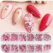 Nail Gems 2 Plates Rhinestones for Nail Art 2 Colors 12 Grids Different Shape 3D Nail Art Gems with Rhinestone Picker Dotting Pen for Professionals Beginners Nails Salon Clothes Craft Style1 red + as shown - Buy Online on GoSupps.com