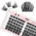 DIY Eyelash Extension Kit - 144 Thin Band Cluster Lashes + 72 3D Multiple Layers Clusters - 10-16mm Wispy Lash Cluster - Buy Online on GoSupps.com