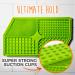 Mighty Paw Dog Lick Pad | BPA-Free Silicone Mat for Anxiety Relief, Slow Feeding, and Dental Health | Strong Suction Cups | Dishwasher Safe - Green - Buy Online on GoSupps.com