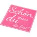 Heku 30243-126: 100 Pink 3-Ply Napkins - Nice That You Are Here 33x33cm - Perfect for Any Occasion International Shipping Available - Buy Online on GoSupps.com