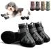 Zweitea dog shoes for small dogs breathable network fabric paw protection zip slip slip -resistant reflective outside area boots with robust sole for pet chihuahua black 5#: 1.89 "x2.09" (W*l) black