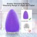 Facial Cleansing Brush by NEWDERMO Vibrating Silicone Face Scrubber - 2 Function Modes and 7 Speeds Rechargeable IPX7 Waterproof Face Brush for Deep Cleaning Pores Exfoliating and Massaging Purple - Buy Online on GoSupps.com