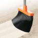 Upright Broom and Dustpan Set with Long Handle | Grey and Orange Cleaning Supplies for Home, Office, Kitchen | Pet Hair and Wood Floor Sweeping Combo - Buy Online on GoSupps.com