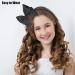 VOCOSTE Bow Headband Fashion Cute Polyester Hairband for Teenager Black 5.9x4.4 Inch - Buy Online on GoSupps.com