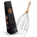 Postavo original Head massage spider - head massage device with 20 fingers - for perfect relaxation & a better blood circulation - scalp massage brush with ergonomic handle made of wood