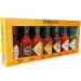 TABASCO COUNTRY STORE Tabasco "Sizzling Set" Gift Set - 7 x 5oz Glass Bottles - From the Smoky Taste of Our Roasted Pepper Sauce to the Hot Heat of Scorpion Sauce