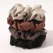 Large Scrunchies Hair Ties for Thick Hair - Jumbo Scrunchie Set for Girls & Women - No Crease Ponytail Holder - Soft Hair Accessories in Black, Brown, Beige, & Brick-Red - Buy Online on GoSupps.com
