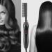 Hot Comb Hair Straightener - Portable Electric Heated Brush for Wet & Dry Hair Anti-Scald Curling Iron for Wigs - Quick Heating Straightener (Black - Buy Online on GoSupps.com