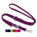 Dey - Premium dog leash nylon 2m |3 -way adjustable |For small medium -sized and large dogs |Lots of colors | Doubleein dog cat puppy |Schleppline | Guide line |Puppy leash |Lila L l - 2.5 x 200 cm purple