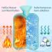 XXL 2L Hot Water Bottle with Plush Covers - Safe & Durable Pain Relief for Adults & Kids | Gray & Pink - Buy Online on GoSupps.com