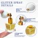 Extra Fine Gold and Silver Glitter Spray - Perfect for Hair, Body, and Face Makeup - Ideal for Rave, Clothes, Nails, and Crafts - Buy Online on GoSupps.com