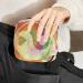 Hippie Style Peace Yin Yang Batik Storage Bag | Portable Menstrual Cup Pocket with Zipper for Teens & Women - Buy Online on GoSupps.com