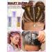 EBANKU 3Pcs Mermaid Sequins Body Glitter Gel Set with Makeup Brushes - Festival Party Makeup Decoration in Yellow, Silver, and White - Buy Online on GoSupps.com