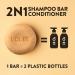LOLE'S 2in1 Shampoo Bar & Conditioner - Almond Oil for Dry & Color Treated Hair, Nourish, Deep Moisture - 99% Natural Origin, Sustainably Sourced Beeswax - Free from Preservatives, Silicones, Soap & Dyes - Buy Online on GoSupps.com