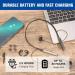 CESLIFF Rechargeable Hearing Aids - Wireless Neckband Amplifier for Seniors & Adults - Noise Canceling, 2 Modes, 5 Volume Control - Silver Grey - Buy Online on GoSupps.com