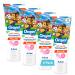 Orajel Kids Paw Patrol Anti-Cavity Fluoride Toothpaste, Natural Fruity Bubble Flavor, 4.2oz (4-Pack)