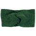 Stylbreaker ladies fine knitting headband lightly mottled with twist knot warm winter hair band web fabric headband 04026052 color: dark green