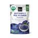 Incas USDA Organic Butterfly Pea Flower Powder, Non-GMO Verified Butterfly Pea Flower Extract From Thailand, Organic Blue Matcha Tea Powder, Organic Blue Food Coloring, Non GMO, Vegan
