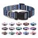 Suredoo dog collar adjustable soft & comfort nylon dog collar for small medium-sized dog puppies cats (L blue) l (neck circumference 38-63 cm width 2.5 cm) blue