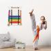 Winartton Karate Belt Display Rack - 8 Belts with Medal Hanger and Stickers | Wood Martial Arts Display for Jiu Jitsu and BJJ Belts - Buy Online on GoSupps.com