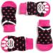 Harfkoko Pet Heroic Anti-Slip Knit Socks for Dogs & Cats | Rubber Reinforced Paw Protectors | Indoor Wear for Small, Medium & Large Pets | Dot Pink - Buy Online on GoSupps.com