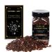 Syedra Crushed Glass for Crafts, Glitter, High Luster Metallic Broken Glass for Crafts Bulk, Bar, Garden Decoration, 3-6mm, 410G (Dark Brown)