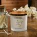 Personalised Large Double Wick Engagement Candle Gift with Gold Leaf (Lemongrass & Coconut) - Buy Online on GoSupps.com