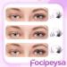 Focipeysa Wispy Lash Clusters - Natural DIY Eyelash Extensions | C Curl Individual Lashes 10-18mm with Applicator - Shop Now for International Shipping - Buy Online on GoSupps.com