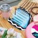 Buy Women's Bands Storage Bag - Large Capacity Menstrual Cup & Makeup Organizer - Travel Essential - Black & White Stripes - Buy Online on GoSupps.com