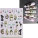 3D Christmas Nail Stickers 6 Sheets 5D Self-Adhesive Embossed Nail Decal Cartoon Penguins Snowman Snowflakes Nail Art Decoration Design Supplies - Buy Online on GoSupps.com