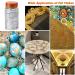 Gilding Flakes Set - Metallic Gold Foil for Resin, Jewelry, Nails, Art & Crafts - 3 Bottles (Gold, Silver, Copper) - Buy Online on GoSupps.com