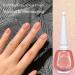 Pink Pearl Glitter Nail Polish Shimmering Golden Shell Spiral Holographic Shimmer Quick Dry Nail Varnish Pearlescent Shining Sparkling Long Lasting No UV Need DIY Nail Art Manicure Gift for Women - Buy Online on GoSupps.com