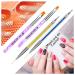 14 Pieces Nail Art Brushes Set for Beautiful Nail Designs and Nail Painting - Multi-colored Nylon Brushes for Poly Extension Gel and Tips Builder - Buy Online on GoSupps.com
