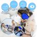 Kids' Memory Foam 3D Contoured Sleep Mask - Blockout Light Eye Cover for Boys and Girls - Dark Blue - Buy Online on GoSupps.com