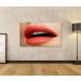  islandburner Cosmetics Canvas Picture Makeup Gloss Lipstick On Lips Closeup of Beautiful Female Mouth with Red and Pink Lipp Makeup Part Of Face for Living Room Bedroom Kitchen Home Office as Wall Painting on the - Buy Online on GoSupps.com