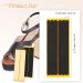 12 Count High Heel Strappy Strips - Thin Cushion Inserts for Women's Shoes - Black/Beige - 3.78 x 0.24 Inches - Buy Online on GoSupps.com