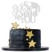 1Pc So Proud of You Cake Topper with Gold Glitter Diploma Graduation Cap Cake Pick Congrats Class of 2023 Cake Decorations for 2023 Graduation Theme High School Graduate Party Supplies Silver Silver-3