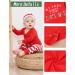 Baby's First Christmas Romper Set - Red Stripe Pants & Hat - 3-6 Months - Buy Online on GoSupps.com