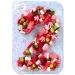 Gommy s Factory Children's Birthday Sweets No. 2 - Delicious Candy Cake Perfect for Birthdays Children's Snacks and Party Decorations - 500g Box of Sour Candy Ideal Gift