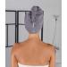 Buy Pamuq 100% Cotton Black Hair Turban Set Quick-Drying Button Design 2-Piece Hair Towel for Effortless Drying | International Shipping - Buy Online on GoSupps.com